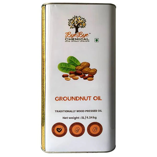 Wood Pressed Groundnut Oil
