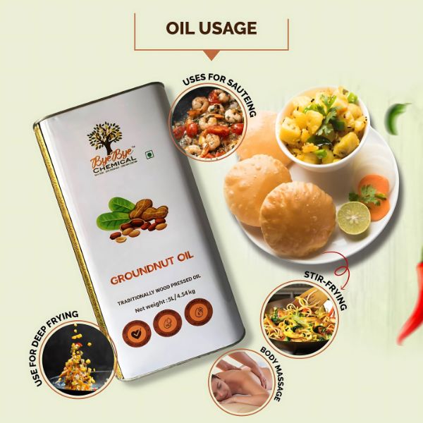 Wood Pressed Groundnut Oil