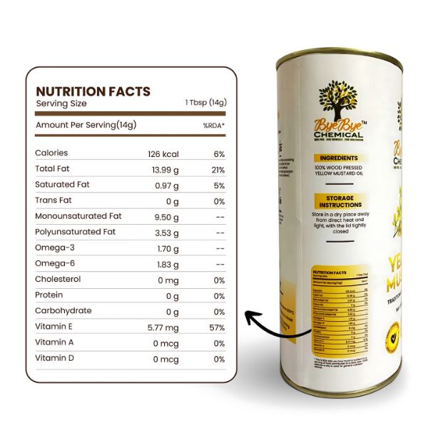 Wood Pressed Yellow Mustard Oil