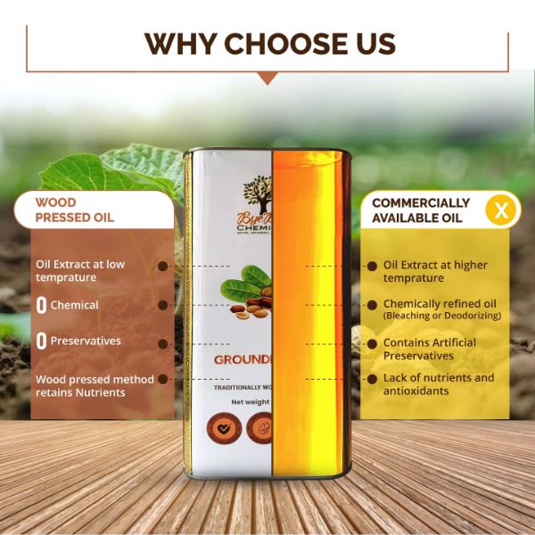 Wood Pressed Groundnut Oil