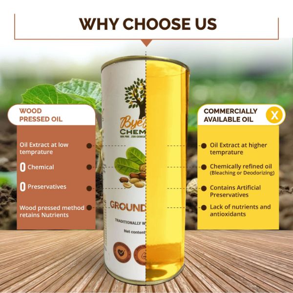 Wood Pressed Groundnut Oil
