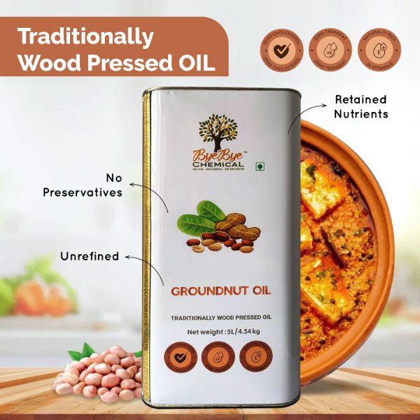 Wood Pressed Groundnut Oil