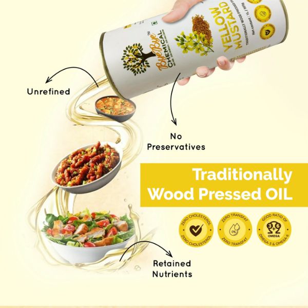 Wood Pressed Yellow Mustard Oil