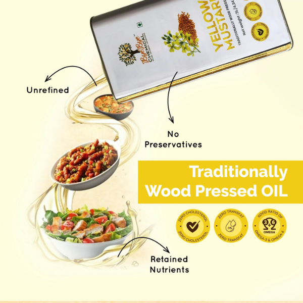 Wood Pressed Yellow Mustard Oil