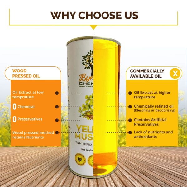 Wood Pressed Yellow Mustard Oil