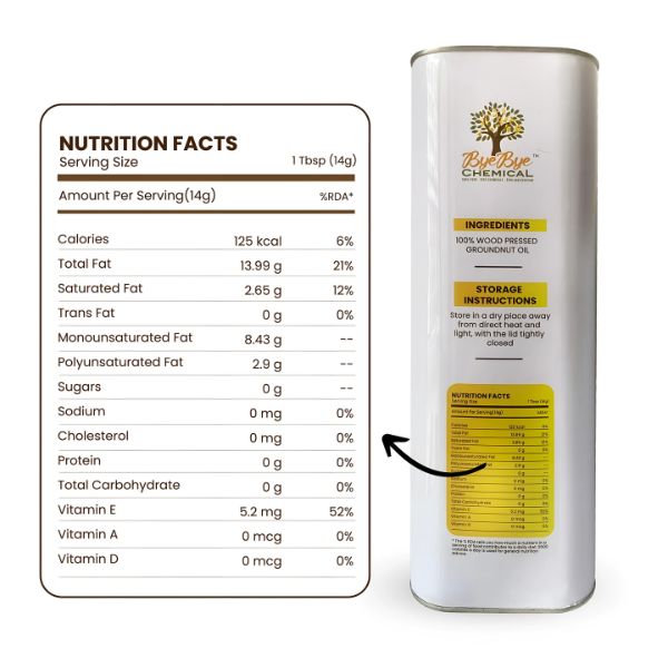 Wood Pressed Groundnut Oil